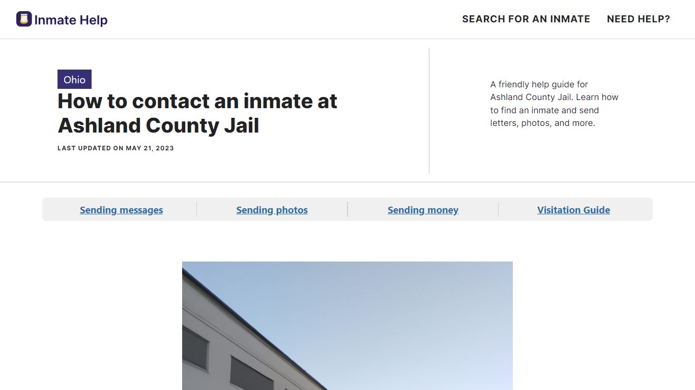 How to contact an inmate at Ashland County Jail - Inmate Help